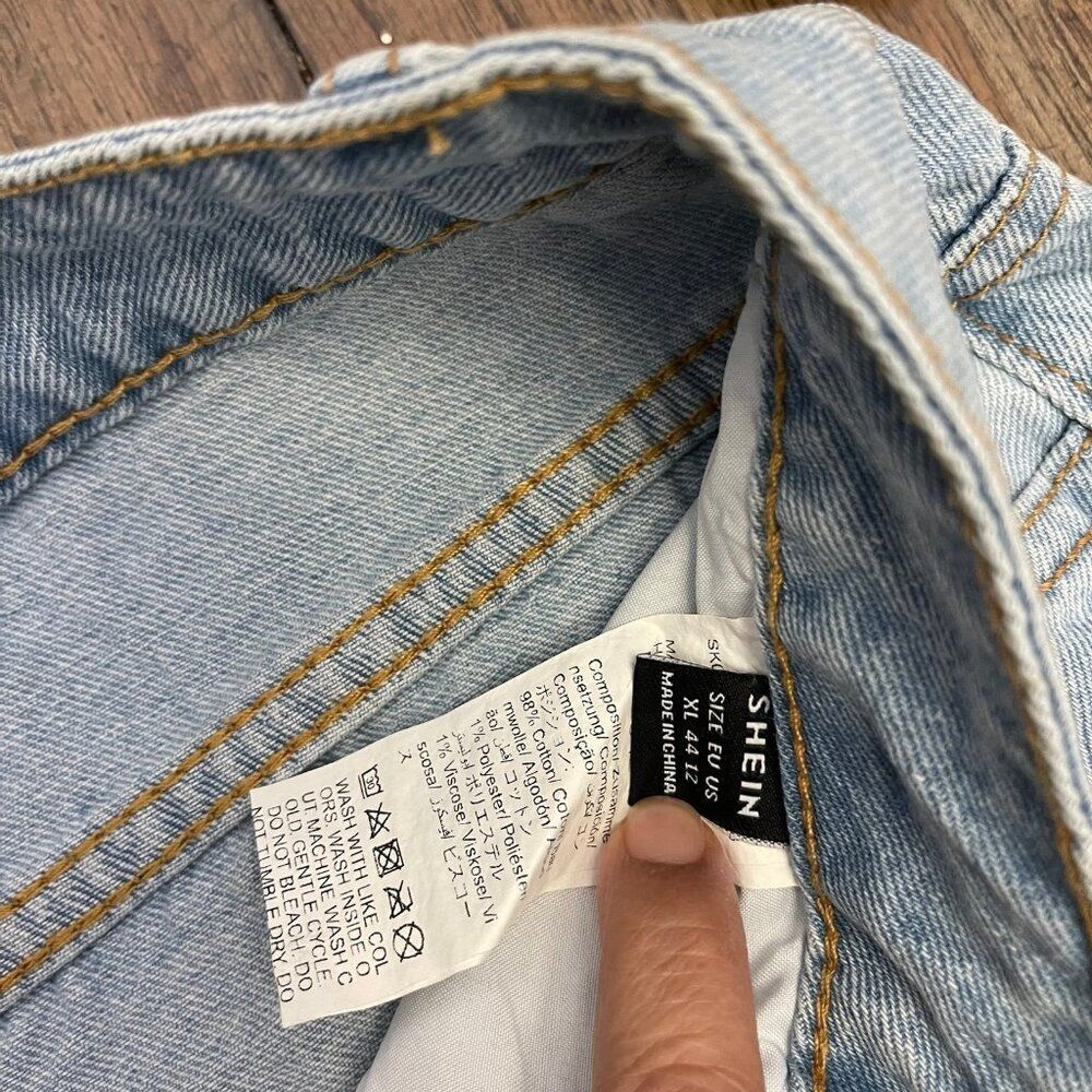 Ripped Baggy Jeans XL/12 - Picture 6 of 10